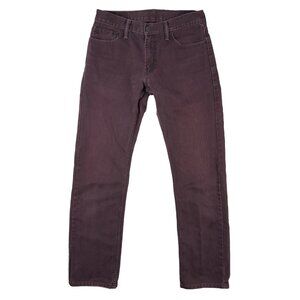 LEVI’S 514 sz 30 X 32 Straight Burgundy Corduroy Pants